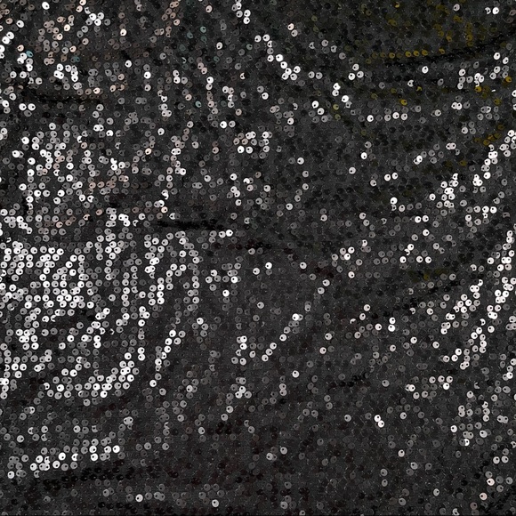 Axcess size medium black with sequins on front, solid black on back tank top - Picture 10 of 15